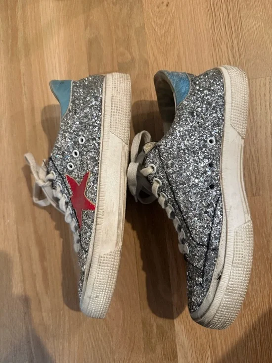 Golden Goose Women’s Superstar ‘Glitter Star’ Size 8 US - Picture 5 of 7